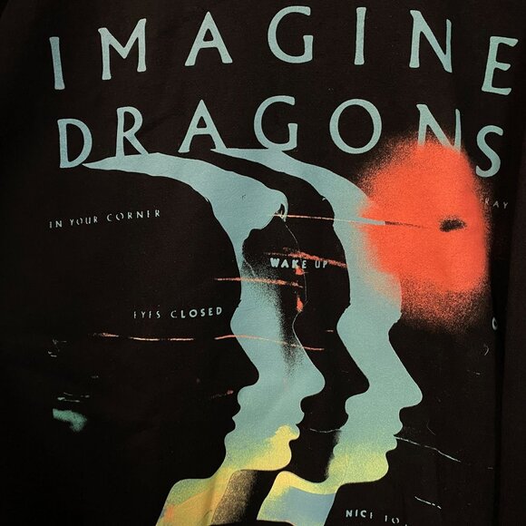 Imagine Dragons Loom World Tour 2024 Crewneck Sweatshirt XL - Picture 2 of 5